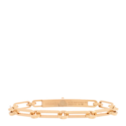 Hermes 18K Yellow Gold Diamond PM Kelly Chaine Bracelet XS 2 of 4