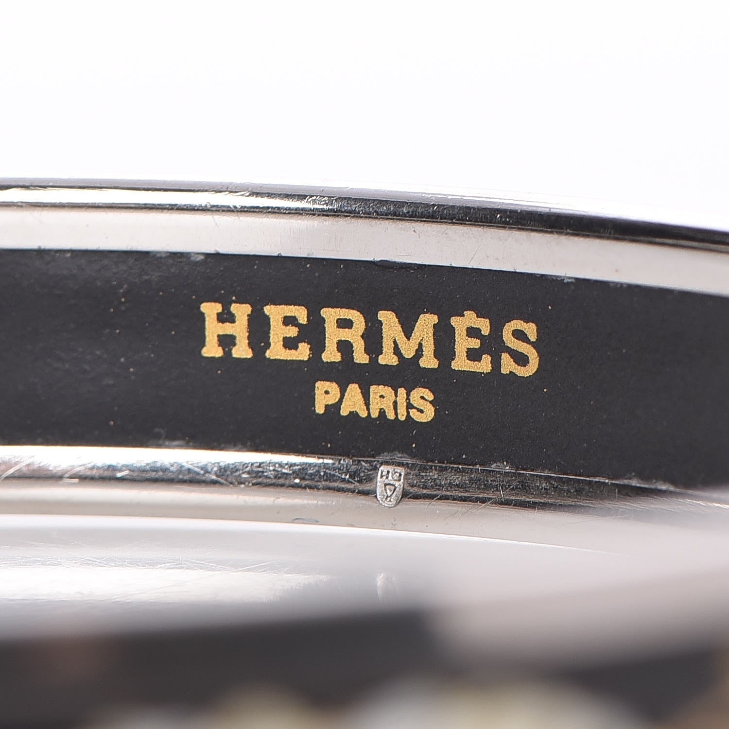 Hermes Enamel Printed Celestial Mythology Narrow Bracelet 70 Black 5 of 5