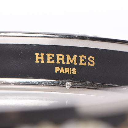 Hermes Enamel Printed Celestial Mythology Narrow Bracelet 70 Black 5 of 5