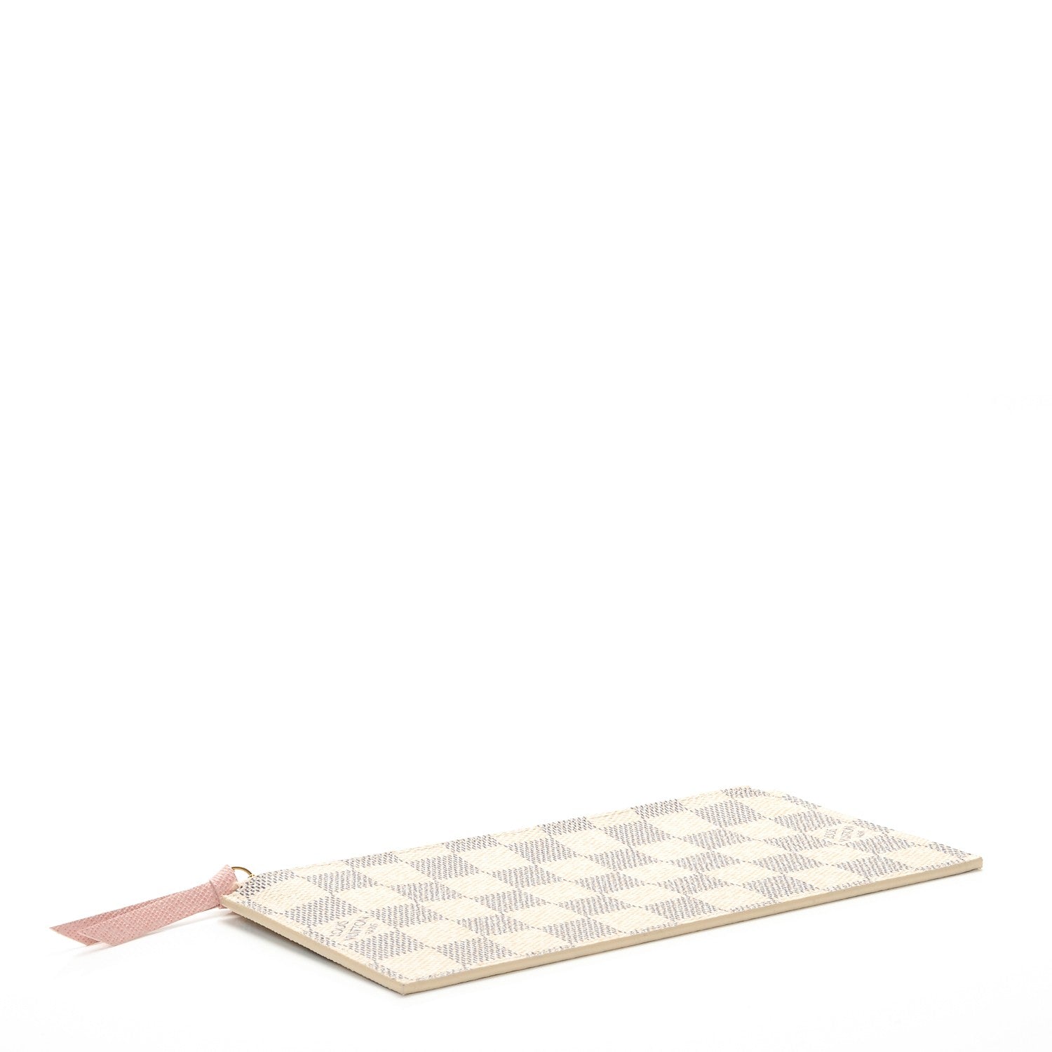 Louis Vuitton Damier Azur Felicie Chain Wallet Zippered Insert Rose Ballerine 4 of 6