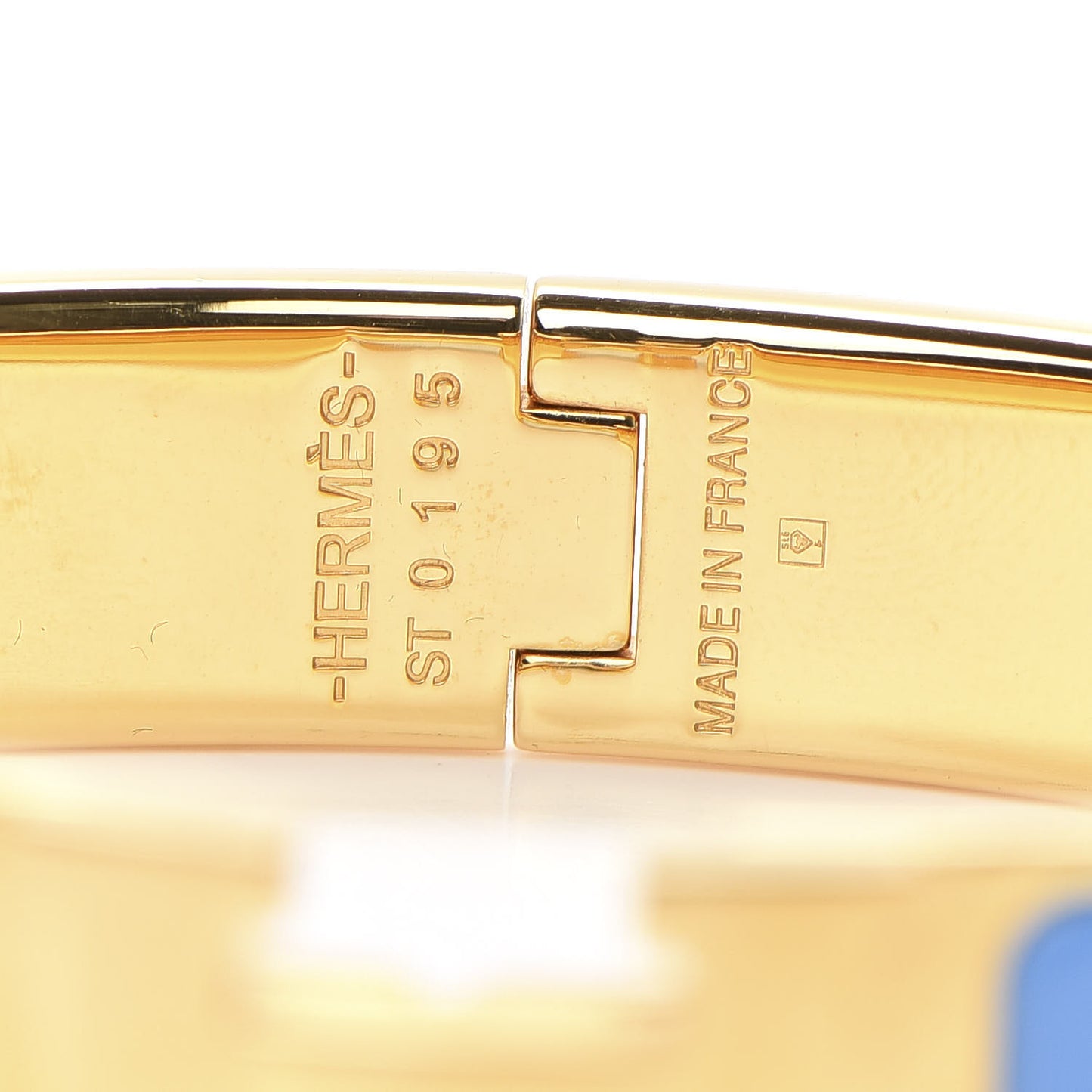 Enamel Narrow Clic Clac H Bracelet PM Bleu Transat
