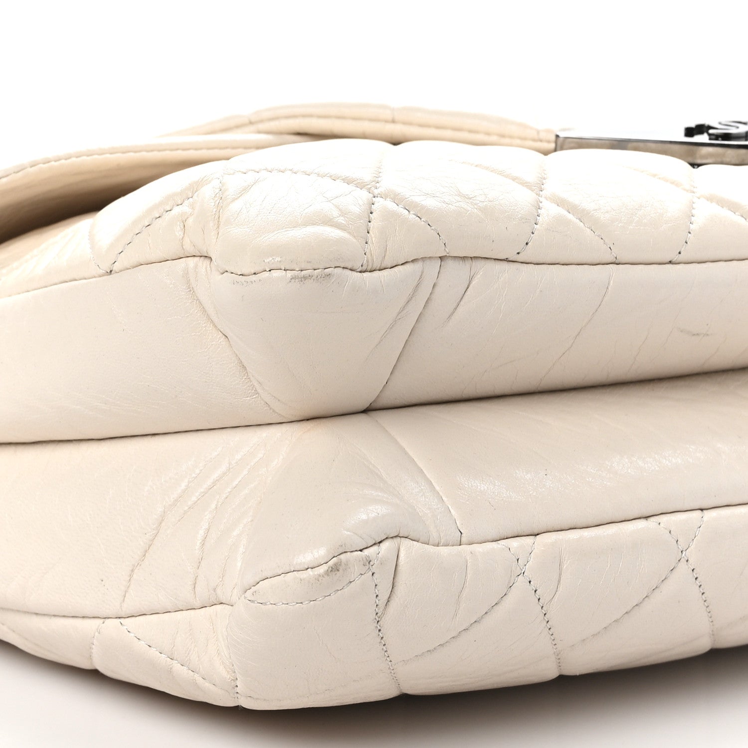 Chanel Lambskin Quilted Padded Envelope Flap White 8 of 11