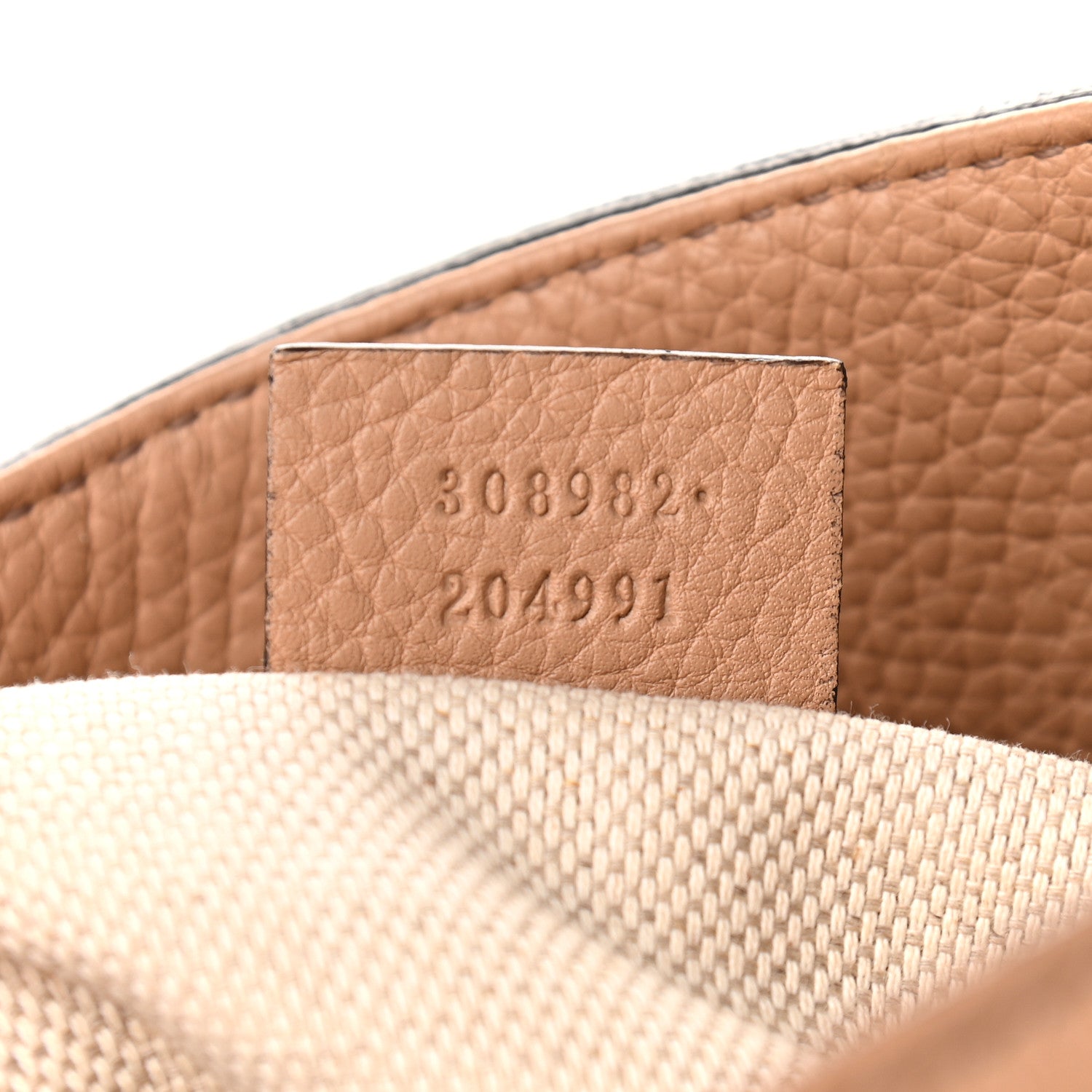 Gucci Pebbled Calfskin Medium Soho Chain Shoulder Bag Rose Beige 7 of 10