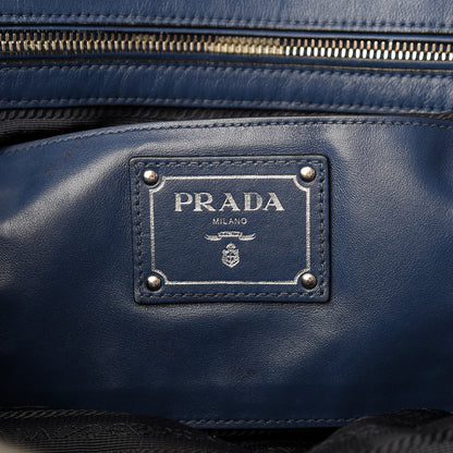 Prada Soft Calfskin Tote Bluette 5 of 8