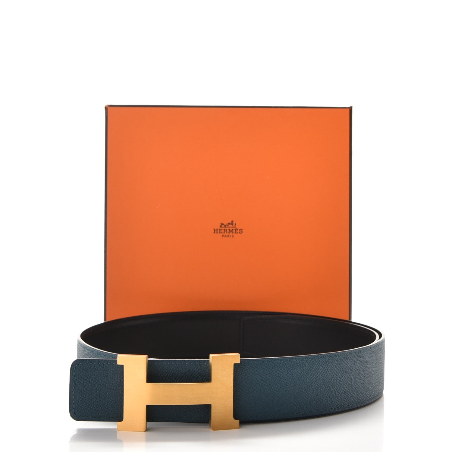 Hermes Box Epsom 42mm Constance H Belt 100 Black Colvert 10 of 10