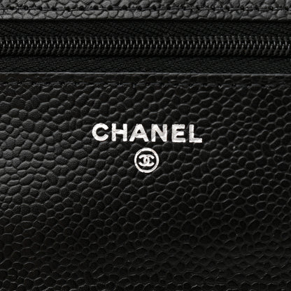 Chanel Caviar Quilted Wallet On Chain WOC Black 6 of 12