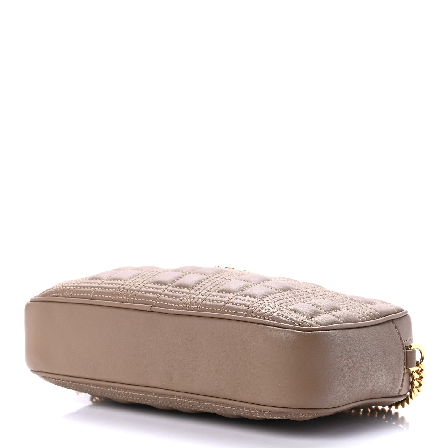 Burberry Lambskin Quilted Camera Bag Camel 8 of 10