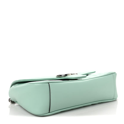Gucci Calfskin Matelasse Small GG Marmont Shoulder Bag Water Green 4 of 7