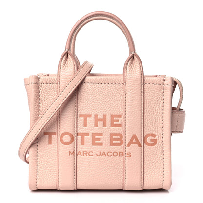 Marc Jacobs Grained Calfskin Micro The Tote Bag Rose 1 of 8