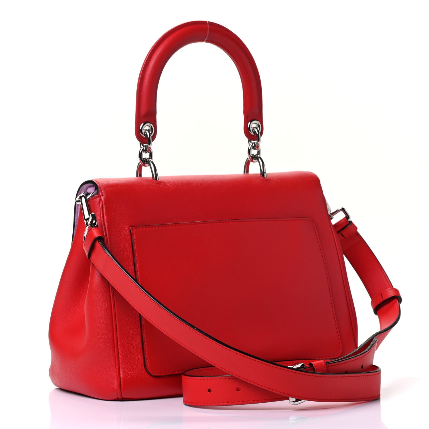 Christian Dior Smooth Calfskin Small Be Dior Flap Red 2 of 4