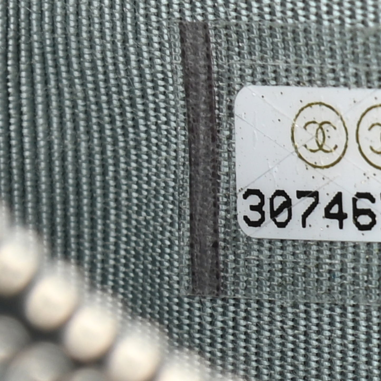 Caviar Quilted CC Zip Card Holder Light Blue