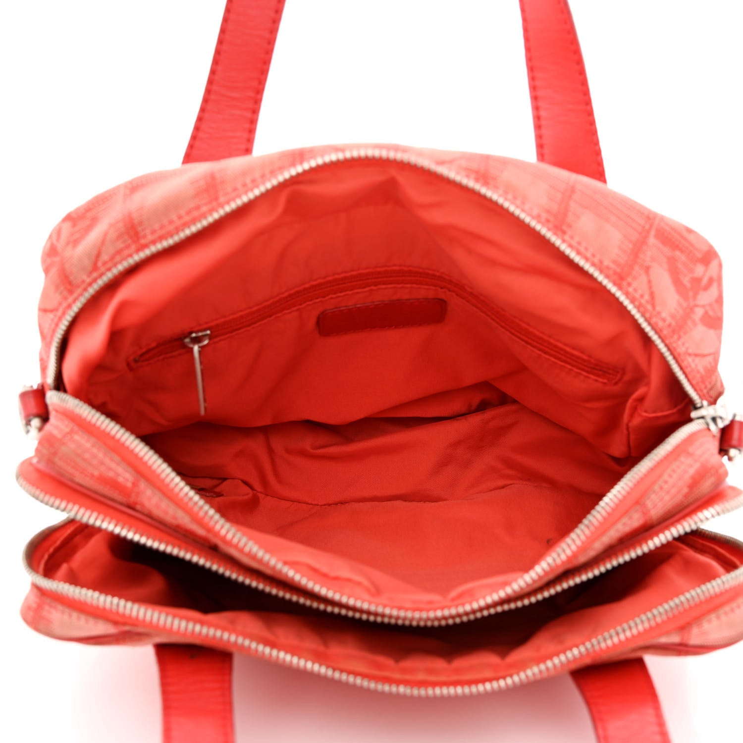 Chanel Nylon Small Travel Tote Red 5 of 18
