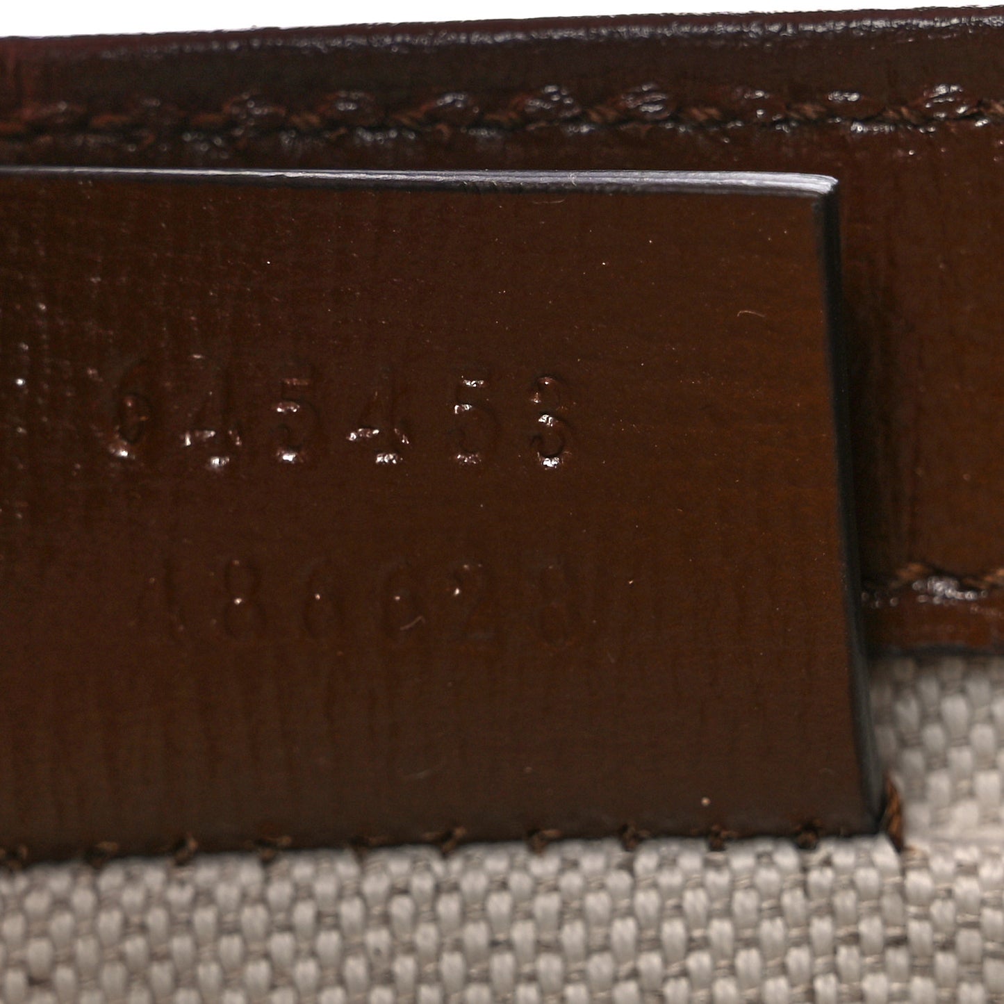 GG Supreme Monogram Azalea Calfskin Mini Horsebit 1955 Foldover Top Handle Bag Beige Ebony Brown Sugar