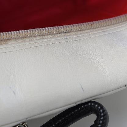 Chanel Calfskin Quilted Large Cambon Bowler White Black 12 of 14