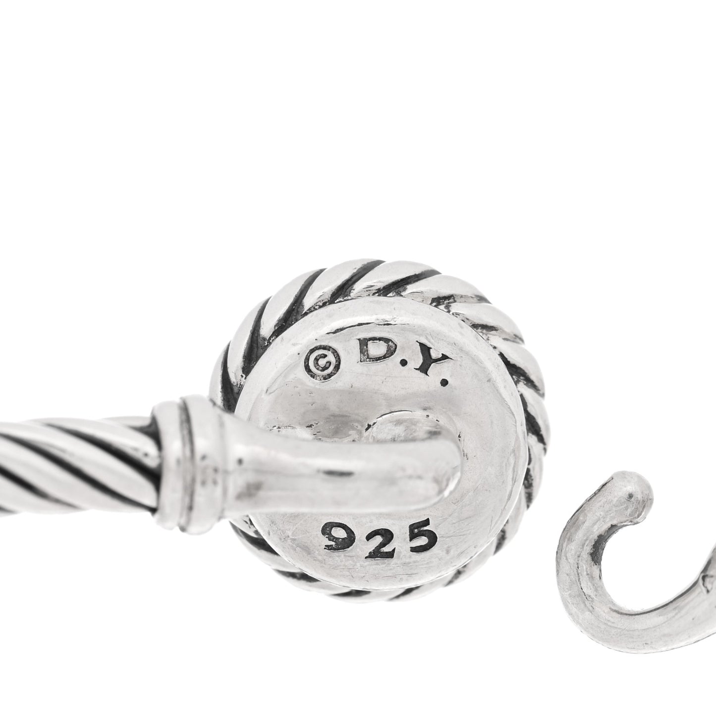 Sterling Silver Black Orchid 3mm Chatelaine Bracelet