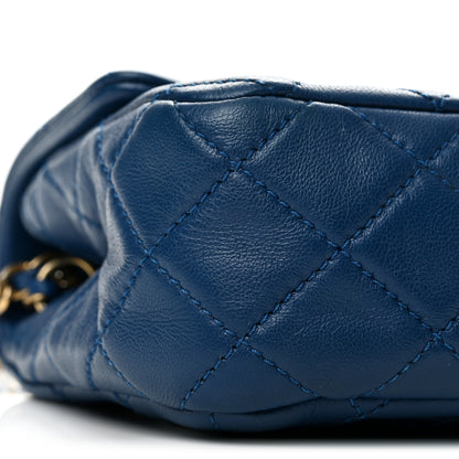 Chanel Lambskin Quilted Pearl Crush Mini Rectangular Flap Blue 9 of 13