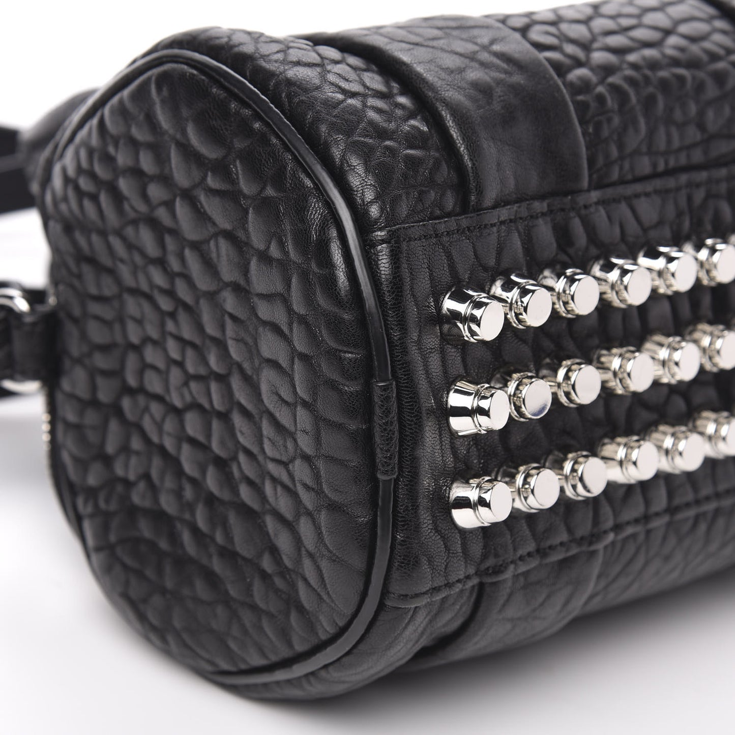 Pebbled Lambskin Mini Rockie Black Rhodium Hardware