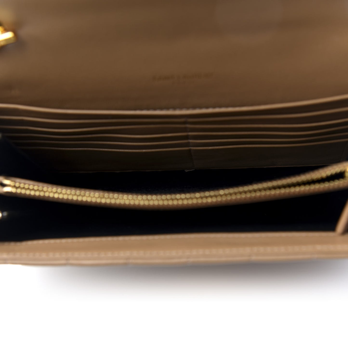 Lambskin Matelasse Monogram Vicky Chain Wallet Peru