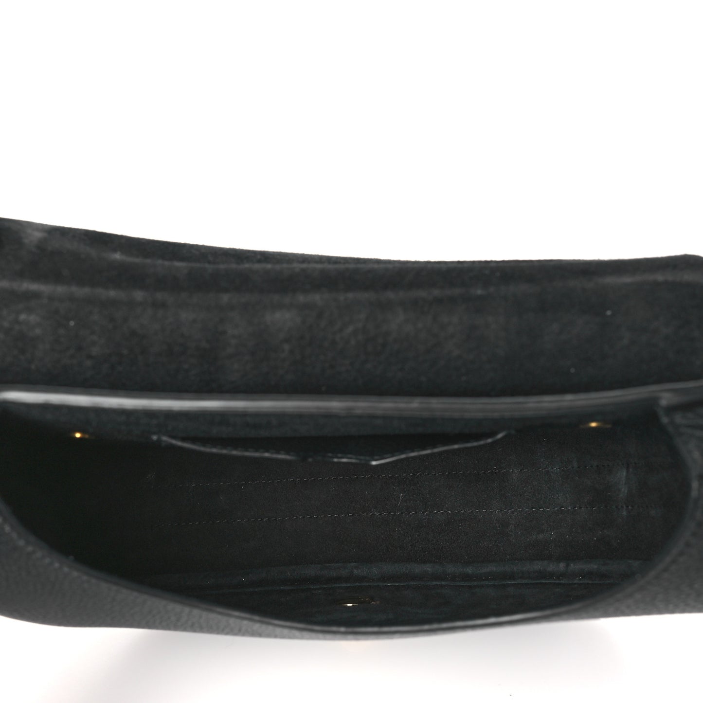 Grained Calfskin Medium Bobby Flap Black