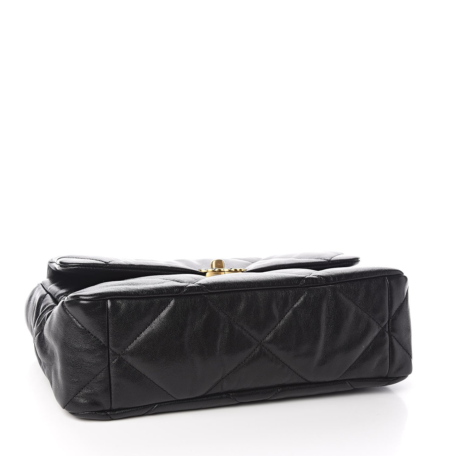 Chanel Goatskin Quilted Large 19 Flap Black 4 of 11