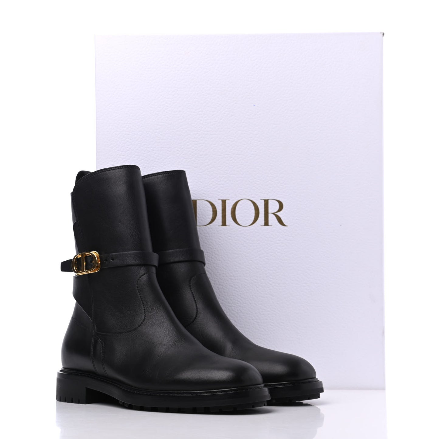 Calfskin Empreinte Ankle Boot 37 Black