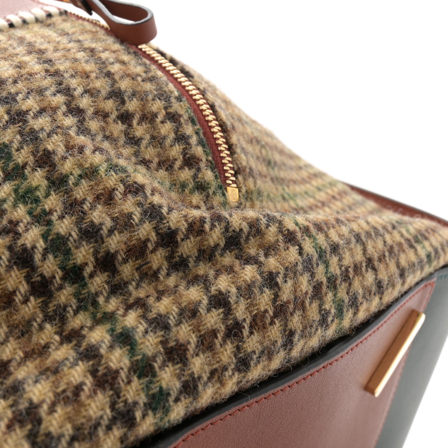 Loewe Calfskin Tweed Small Hammock Shoulder Bag Cypress Tan 10 of 11