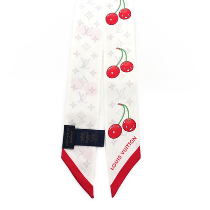Louis Vuitton LV X TM Silk Monogram Cerises Bandeau White 2 of 3
