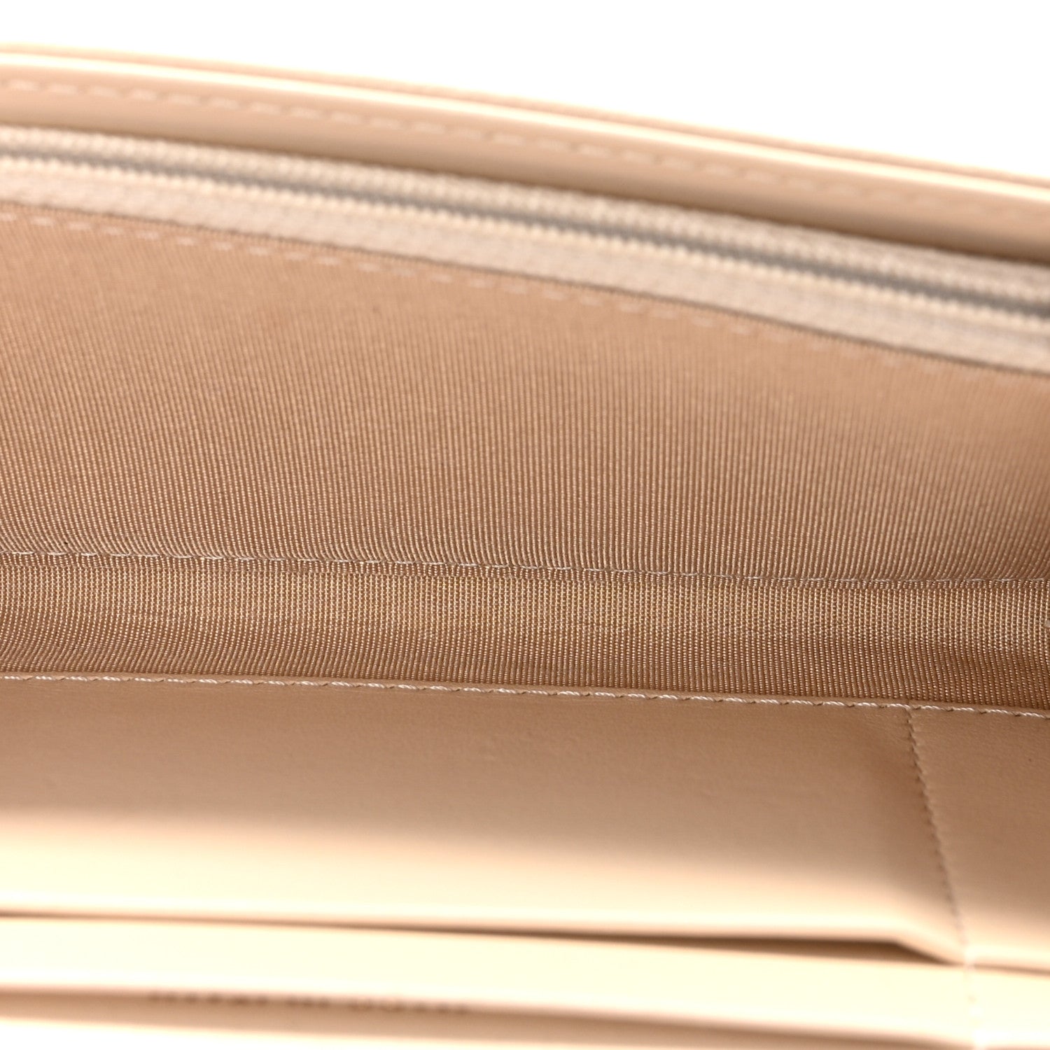 Chanel Shiny Goatskin Quilted Chanel 19 Flap Wallet Beige 5 of 9