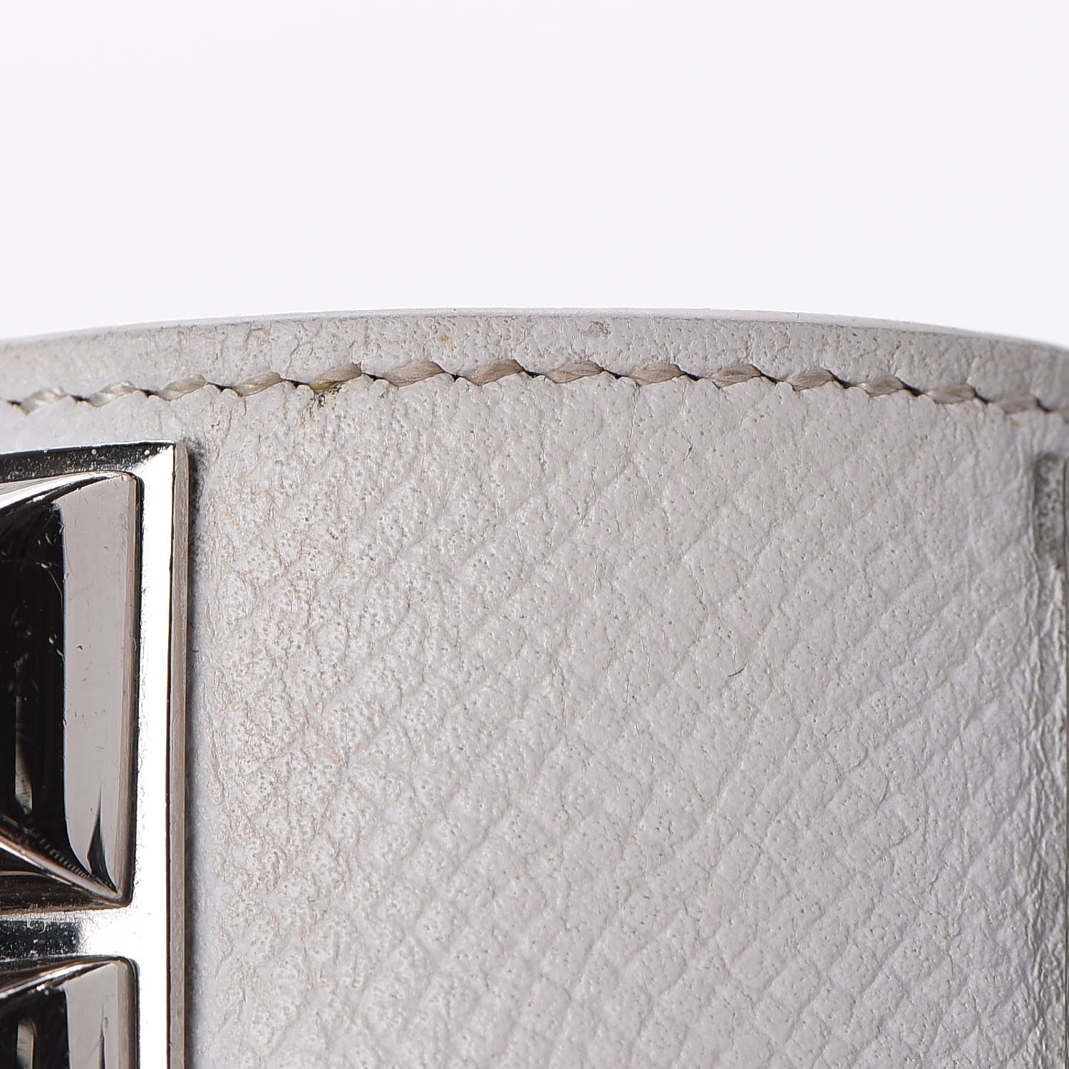 Hermes Epsom Collier de Chien CDC Bracelet S White 10 of 10
