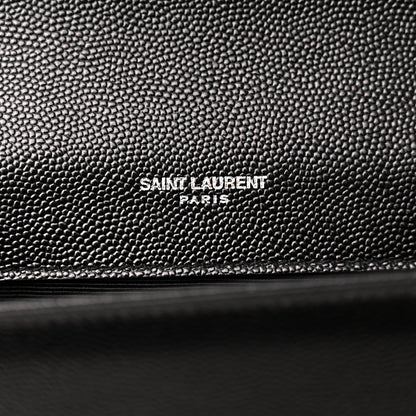 Saint Laurent Grain De Poudre Small Monogram Kate Satchel Black 6 of 13