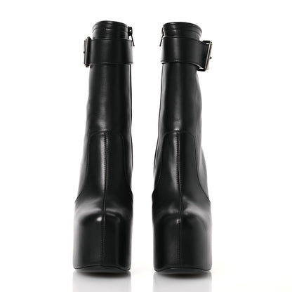 Saint Laurent Calfskin Mina Boots 95 38.5 Black 2 of 10