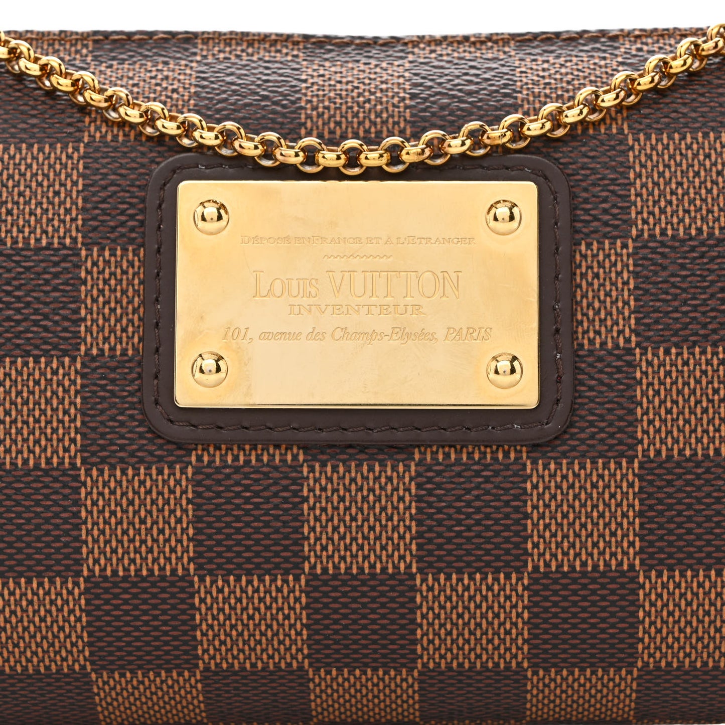 Damier Ebene Eva Clutch