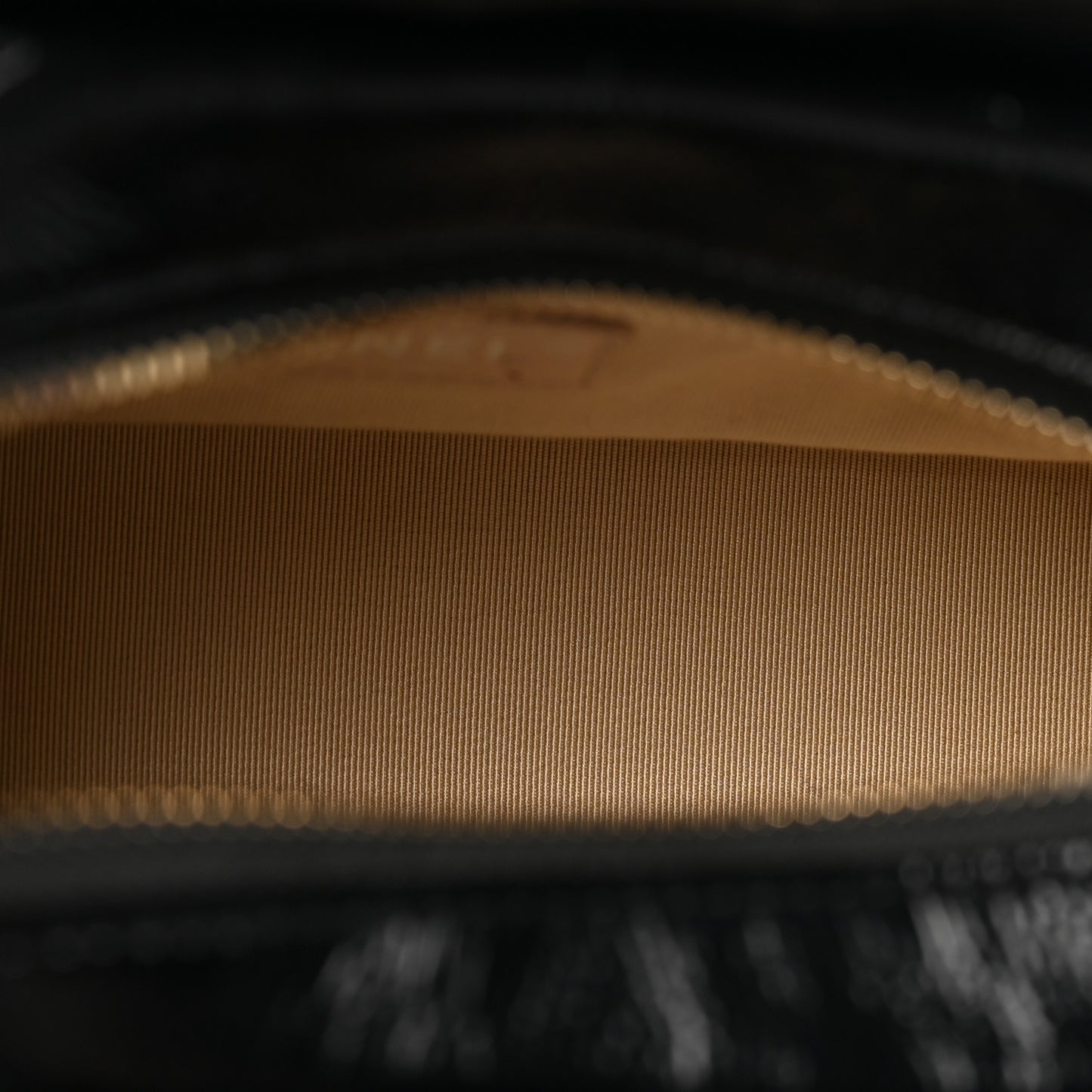 Rattan Calfskin Small Gabrielle Hobo Beige Black