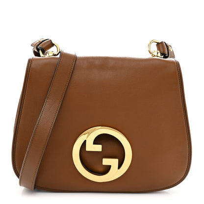Gucci Roxy Calfskin Web Medium Blondie Shoulder Flap Bag Cuir 1 of 15