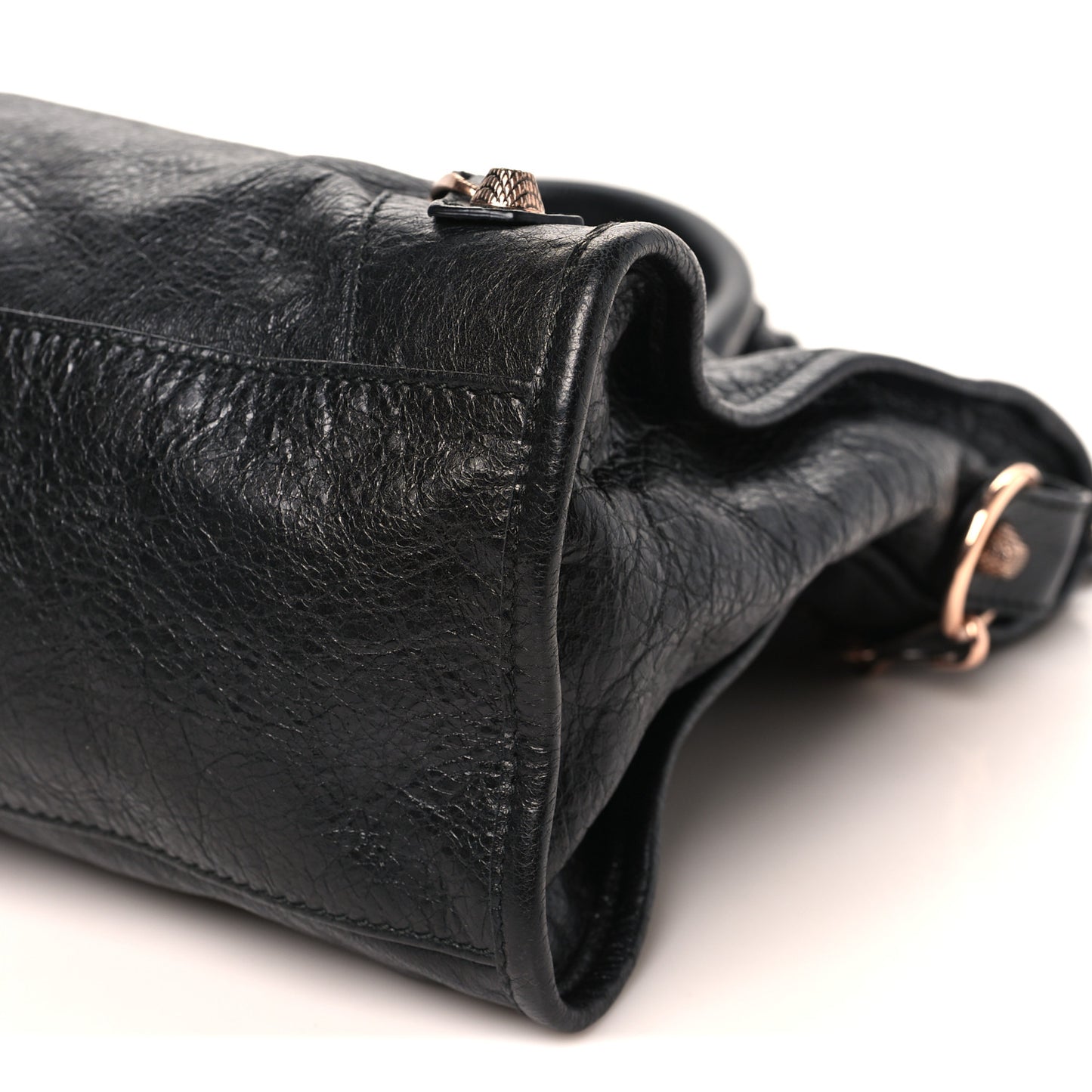 Agneau Giant 12 Rose Gold Hardware City Black