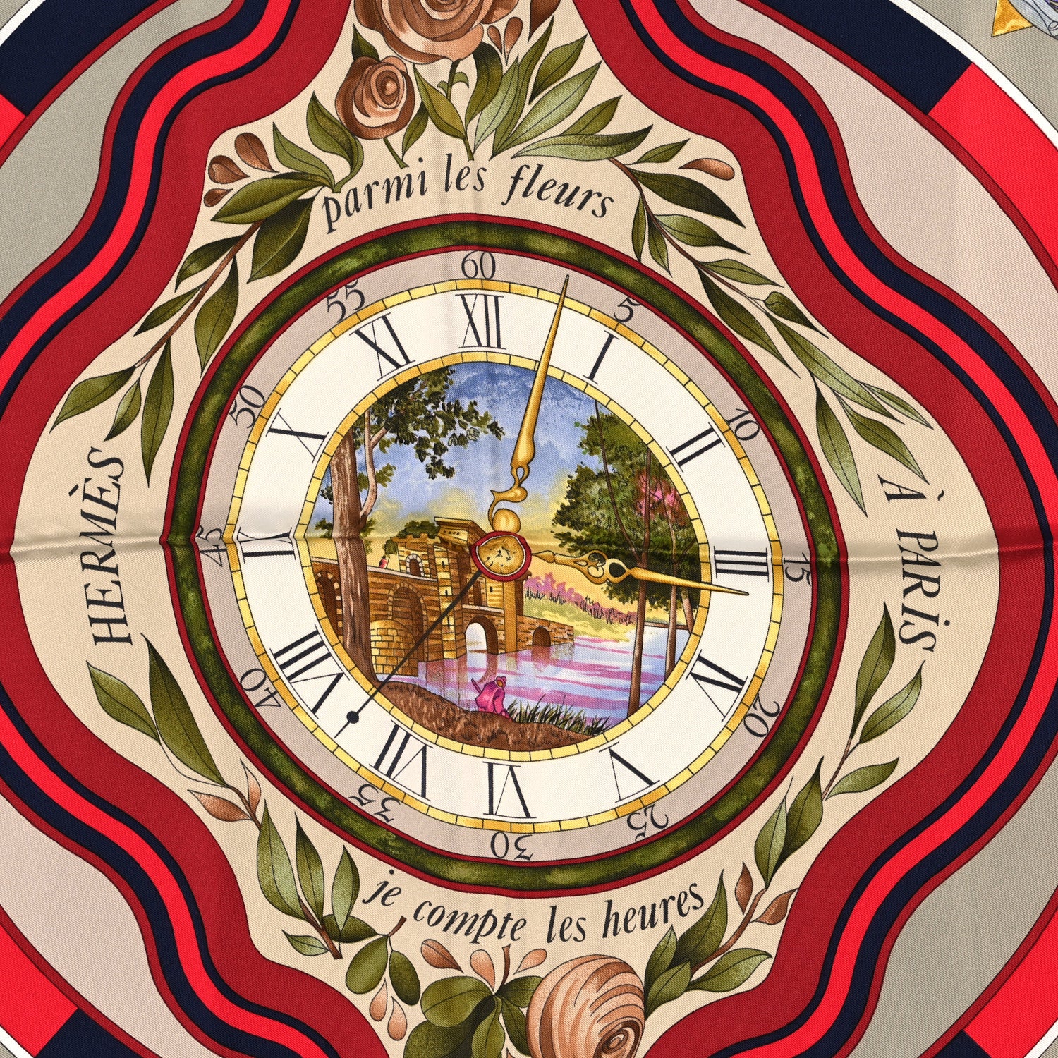 Hermes Silk Parmi Les Fleurs Scarf 90 2 of 3