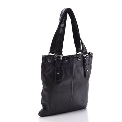 Saint Laurent Calfskin Studded Kahala Sac Black 3 of 9