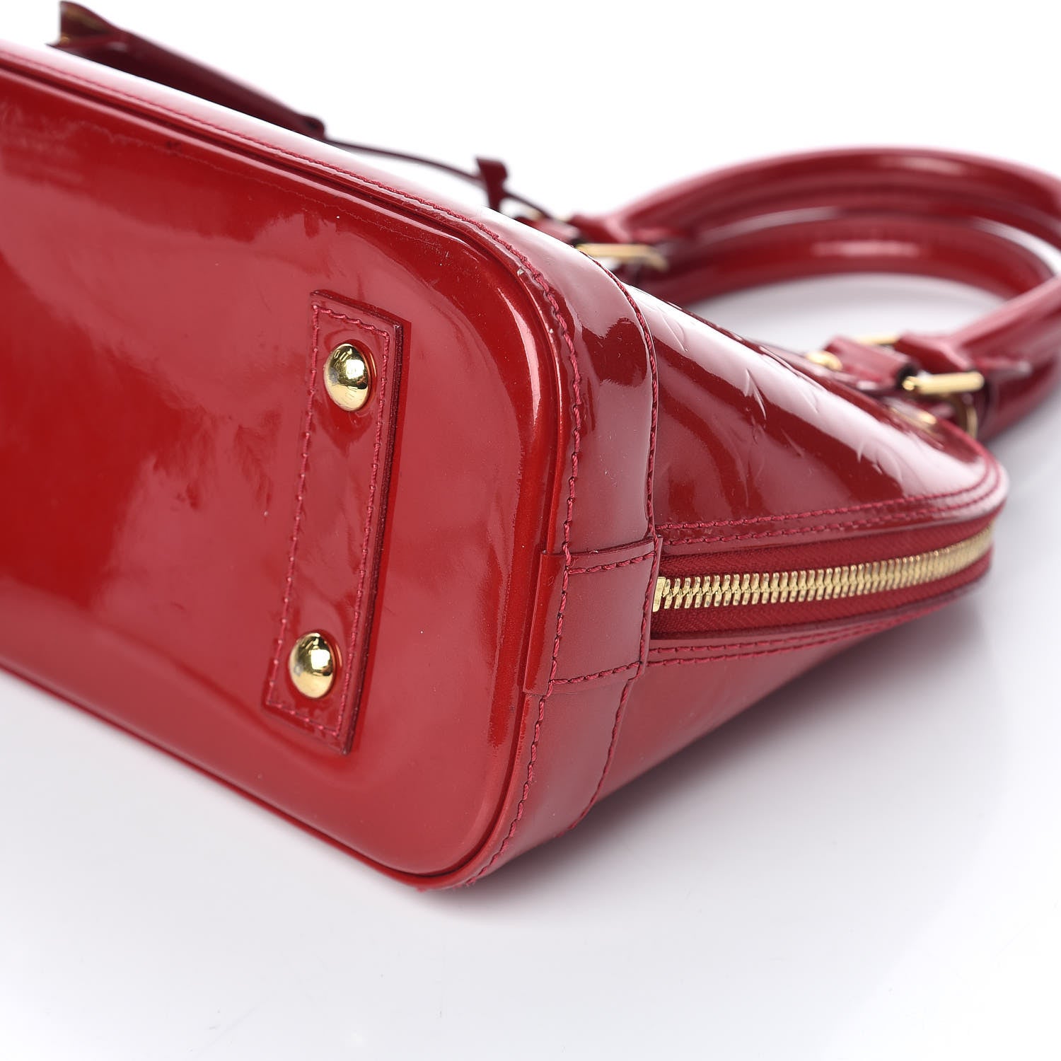 Louis Vuitton Vernis Alma BB Pomme D'Amour 8 of 10