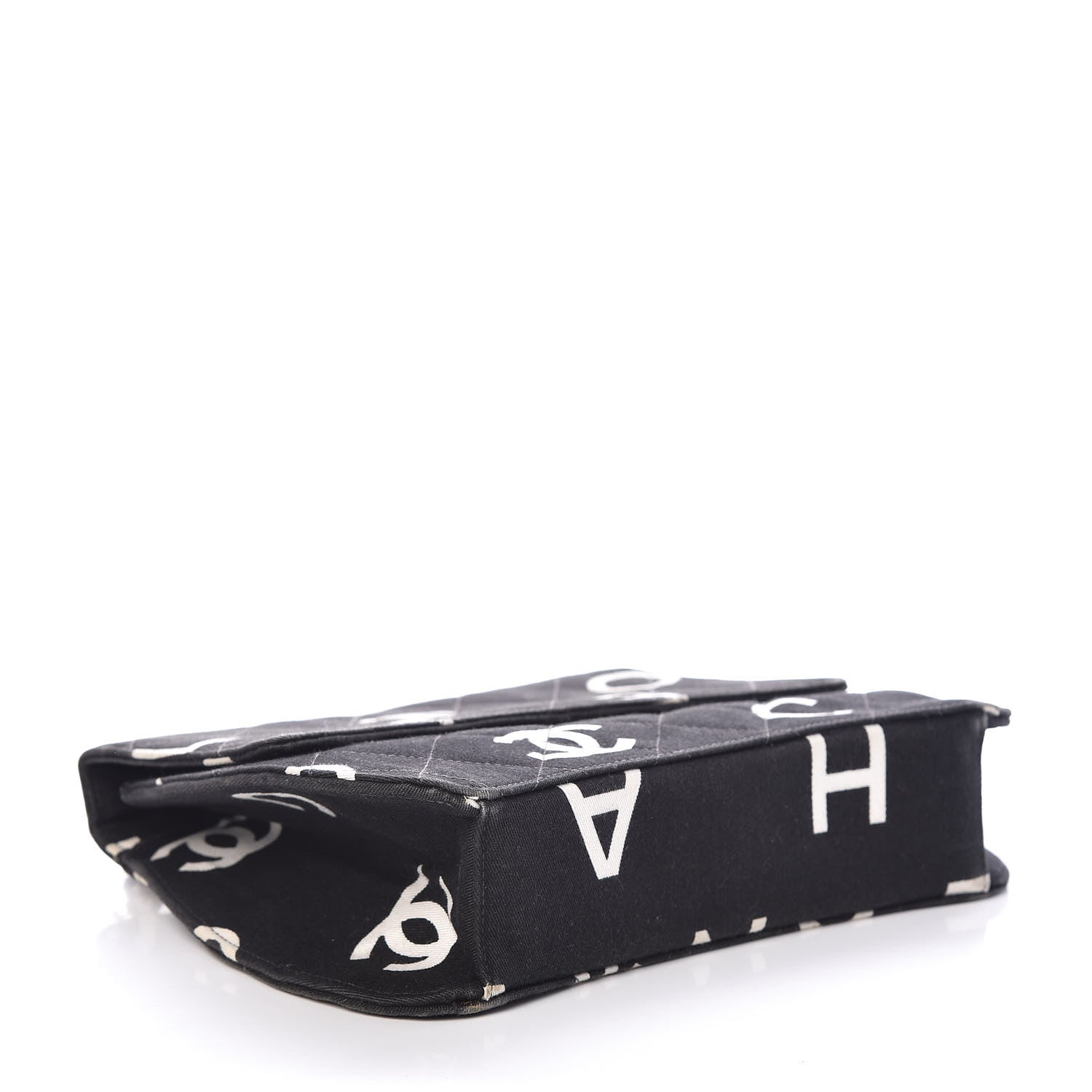 Chanel Canvas Quilted Coco ID Chain Bag Black 4 of 11