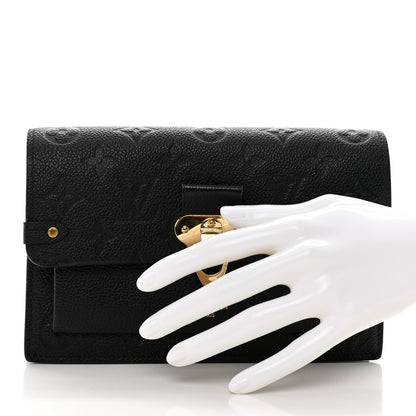 Louis Vuitton Empreinte Vavin Chain Wallet Black 2 of 10
