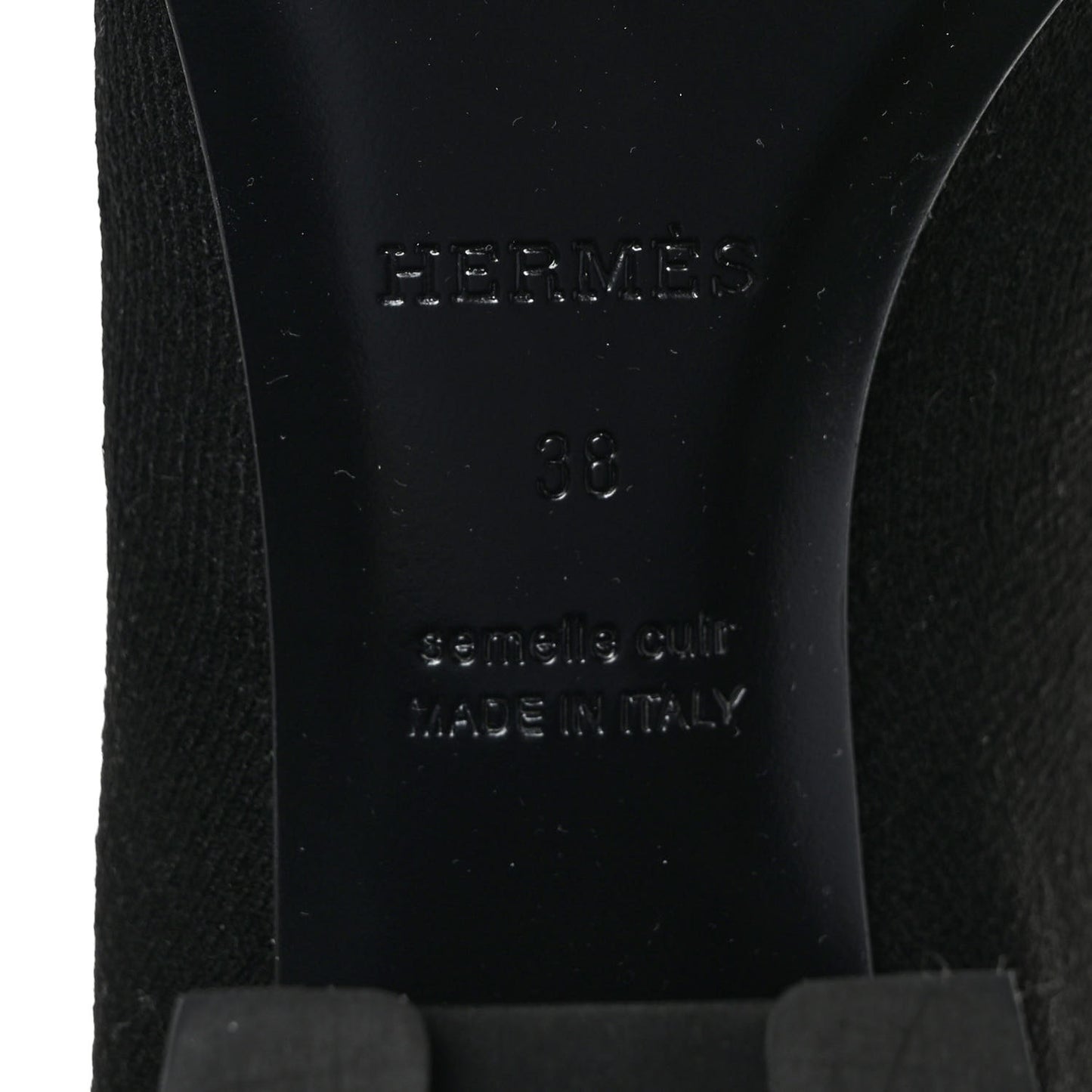Knit Calfskin Fontaine 60 Boots 38 Black