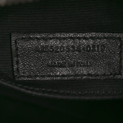 Saint Laurent SAINT LAURENT Calfskin Matelasse Monogram Monochrome Lou Camera Bag Black 7 of 16