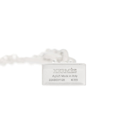 Hermes Sterling Silver Birkin Charm Pendant Necklace 4 of 5