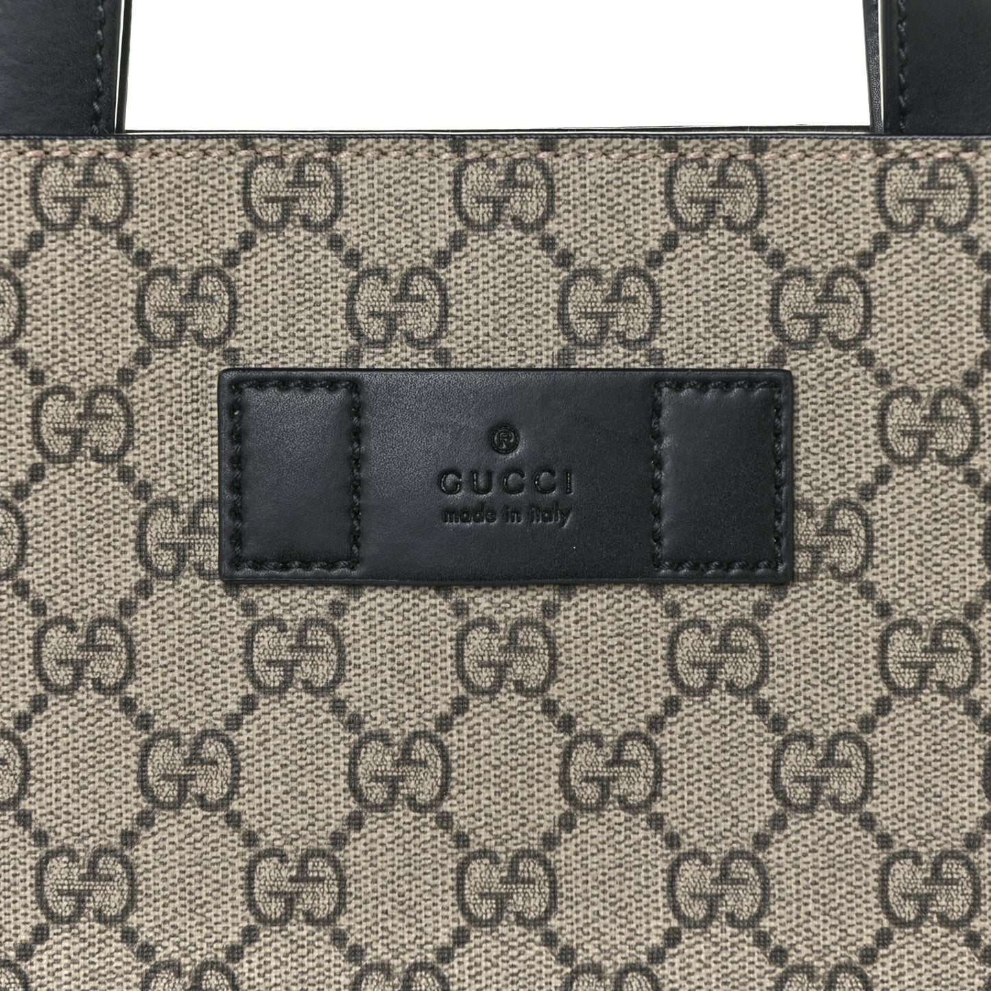 Soft GG Supreme Monogram Web Vertical Tote Black