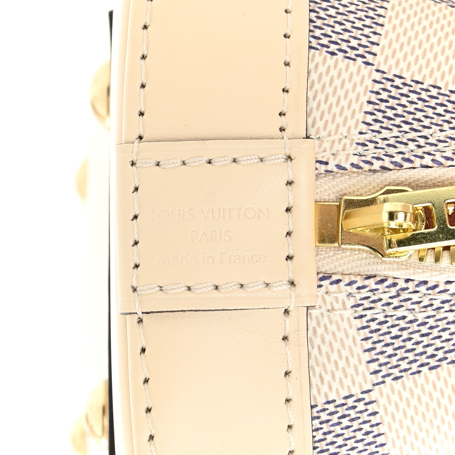 Louis Vuitton Damier Azur Braided Alma BB 6 of 9