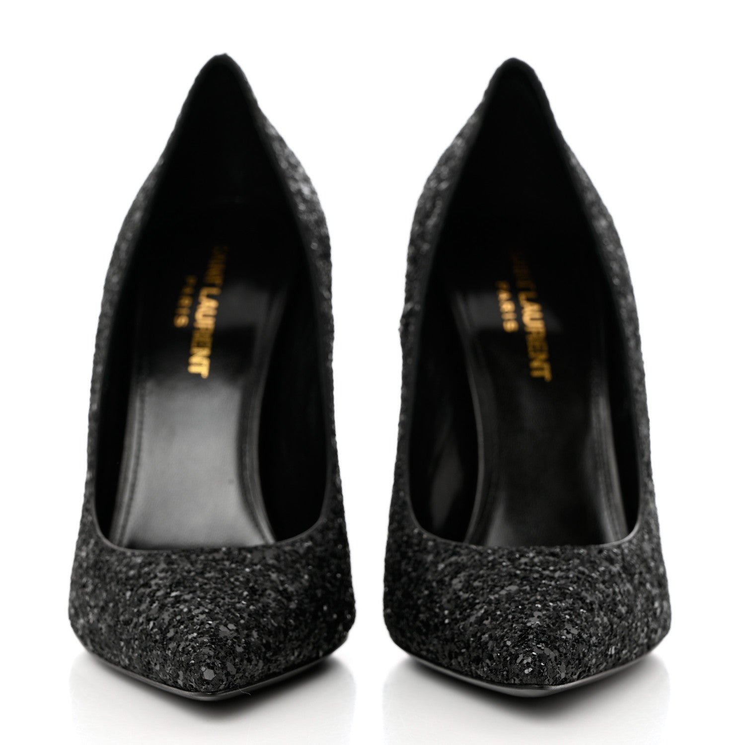 Saint Laurent Glitter Opyum 100 Pumps 37 Black 2 of 9