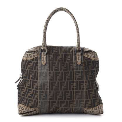 Fendi Zucca Zucchino Spalmati Large B Mix Tote Tobacco 1 of 14