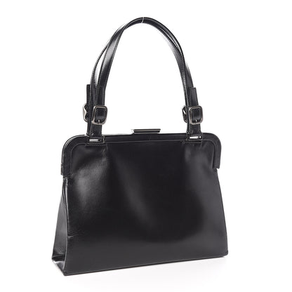 Prada Calfskin Top Lock Bag Nero Black 3 of 14