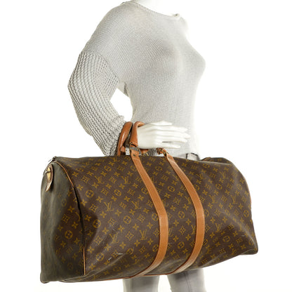 Louis Vuitton French Company Monogram Keepall 55 2 of 6