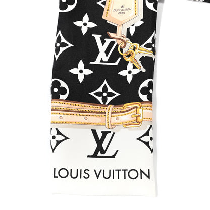 Louis Vuitton Silk Monogram Confidential Bandeau Black 3 of 3
